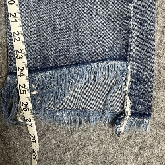 Silver Jeans Womens 29X27 Vintage Ankle High Rise Straight Frayed Hem Distressed - Picture 9 of 10